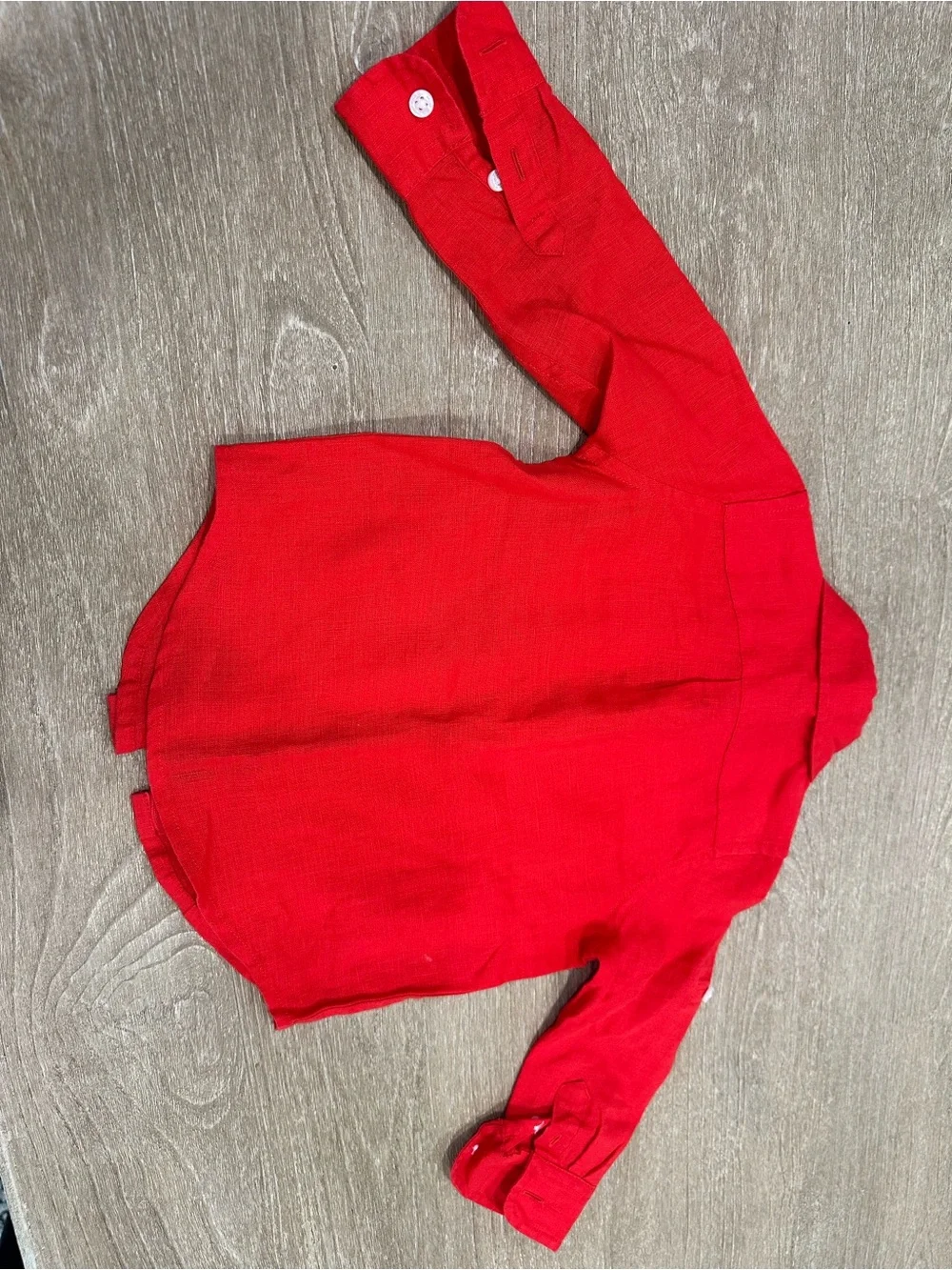 Janie and Jack Red Button-Down Shirt